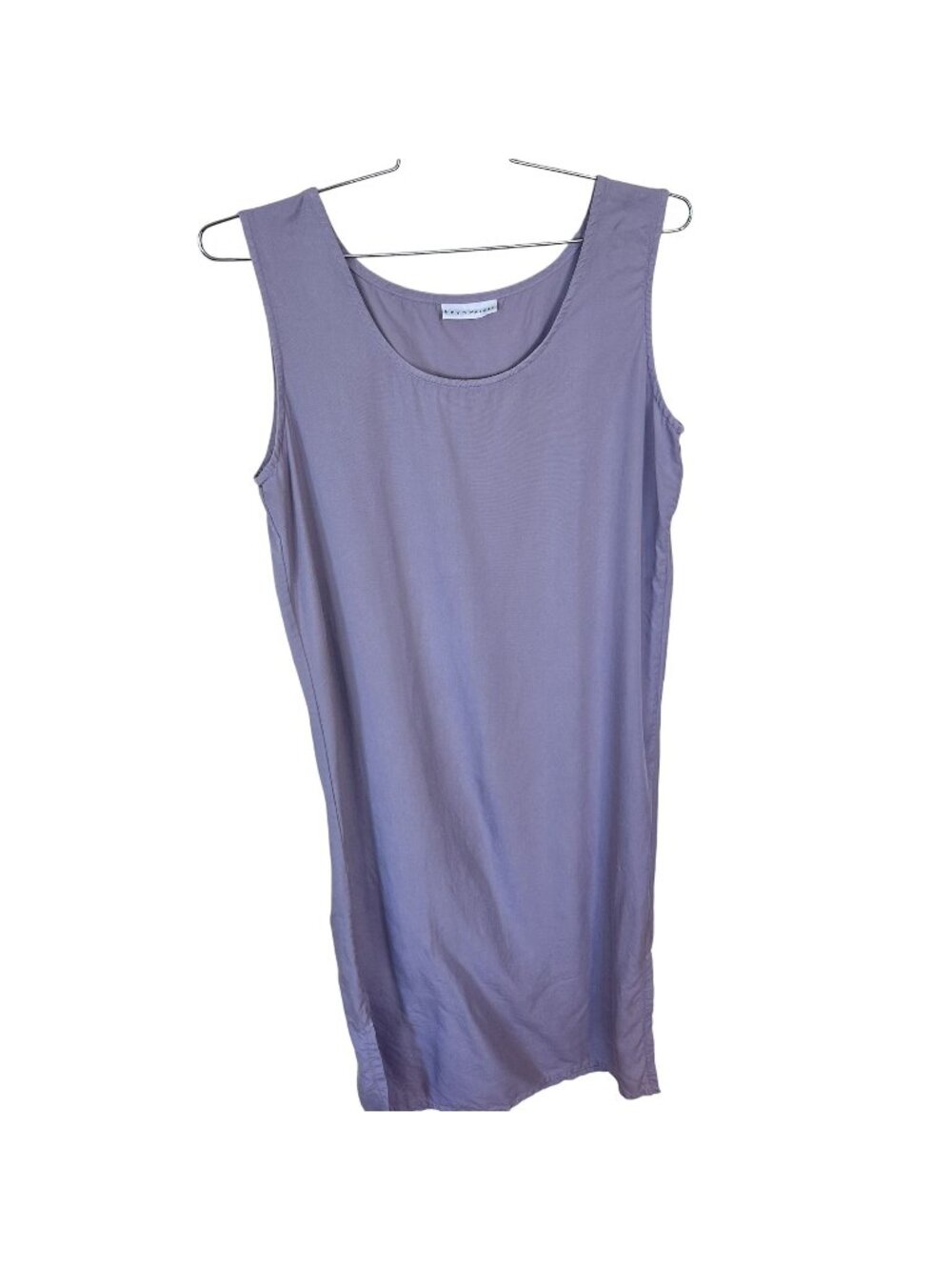 Bryn Walker Lavender Sleeveless Maxi Dress 100% Tencel USA Womens Medium Shift